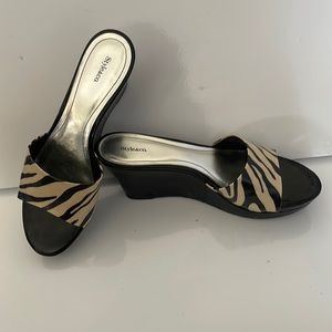 Style & Co. Juliaa Coffee Womens Wedge Sandals